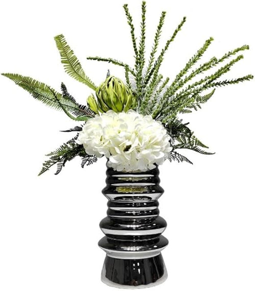 🌸 Handcrafted Faux Flower Vase 🌿 Elegant Home Decor ✨