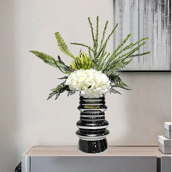 🌸 Handcrafted Faux Flower Vase 🌿 Elegant Home Decor ✨