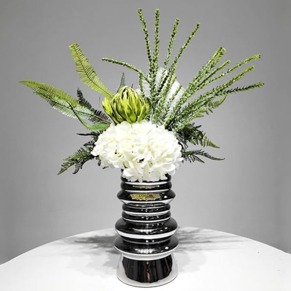🌸 Handcrafted Faux Flower Vase 🌿 Elegant Home Decor ✨