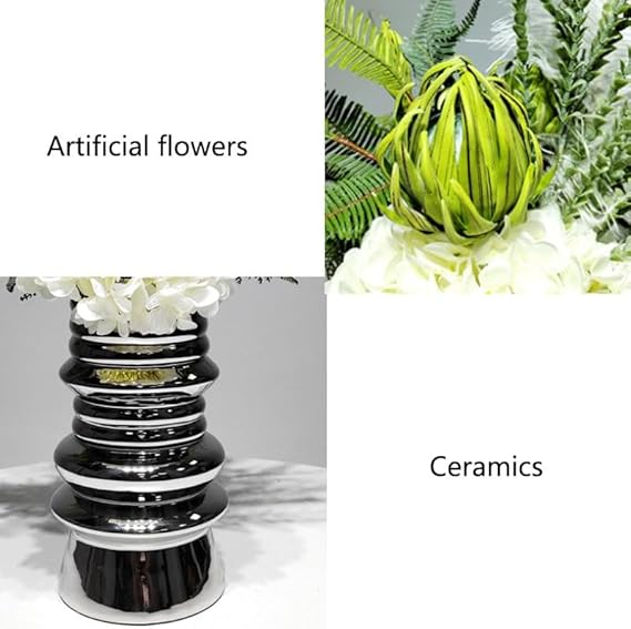 🌸 Handcrafted Faux Flower Vase 🌿 Elegant Home Decor ✨