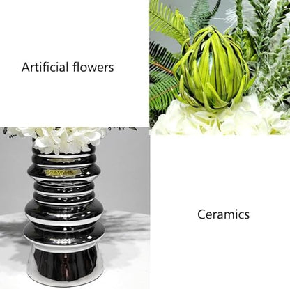 🌸 Handcrafted Faux Flower Vase 🌿 Elegant Home Decor ✨