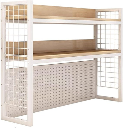 🗂️ Steel Desk & Bookshelf Organizer ✨ Tidy & Stylish Workspace