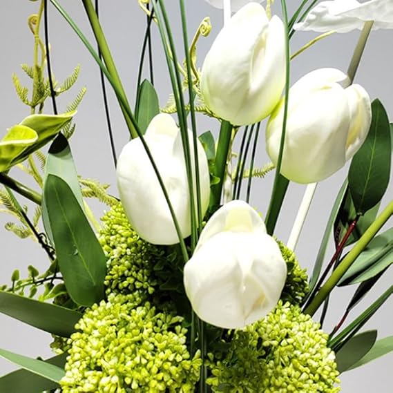 🌸 Elegant Faux Flower Vase 🌿 Brighten Your Home ✨ Cozy Decor