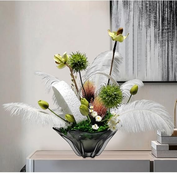 🌸 Luxurious Faux Flower Vase 🌿 Elegant Home Decor ✨