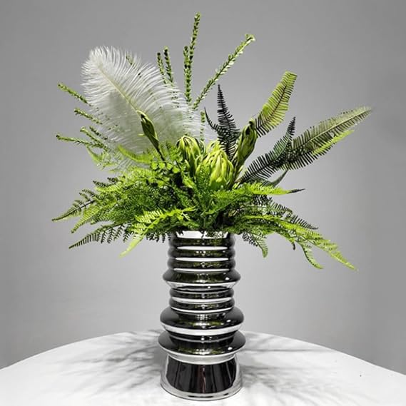 🌸 Handcrafted Faux Flower Vase 🌿 Elegant Home Decor ✨