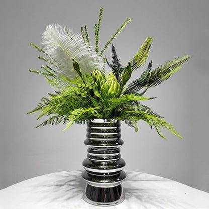 🌸 Handcrafted Faux Flower Vase 🌿 Elegant Home Decor ✨