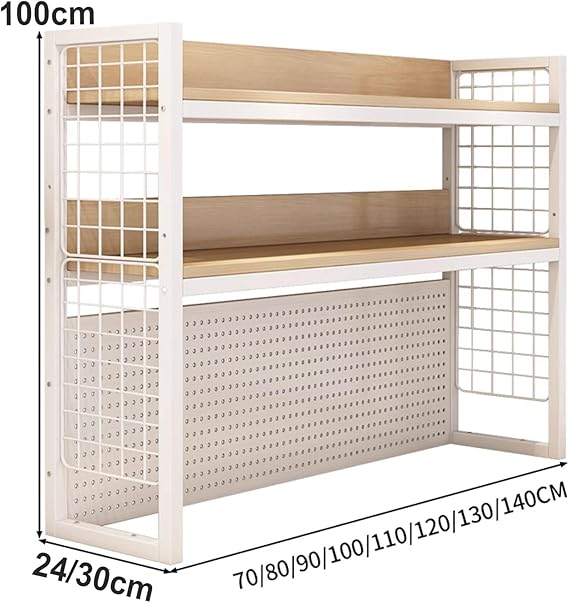 🗂️ Steel Desk & Bookshelf Organizer ✨ Tidy & Stylish Workspace