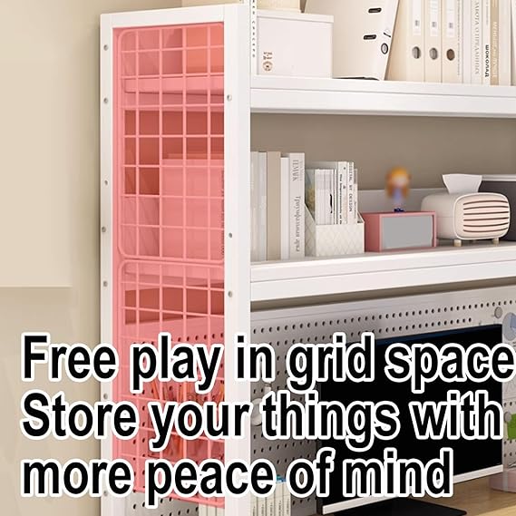 🗂️ Steel Desk & Bookshelf Organizer ✨ Tidy & Stylish Workspace
