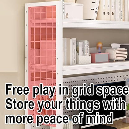 🗂️ Steel Desk & Bookshelf Organizer ✨ Tidy & Stylish Workspace