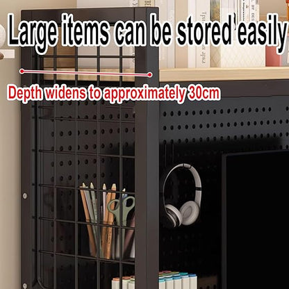🗂️ Steel Desk & Bookshelf Organizer ✨ Tidy & Stylish Workspace
