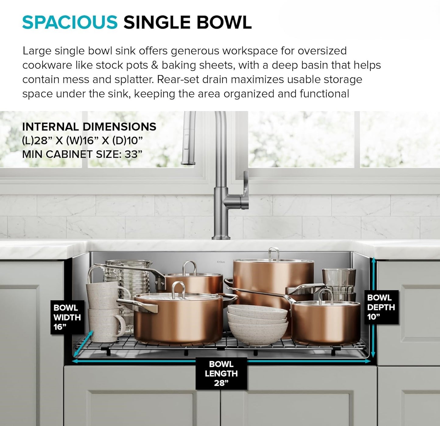 ✨ Stainless Steel Kitchen Sink 🏡 Durable & Modern