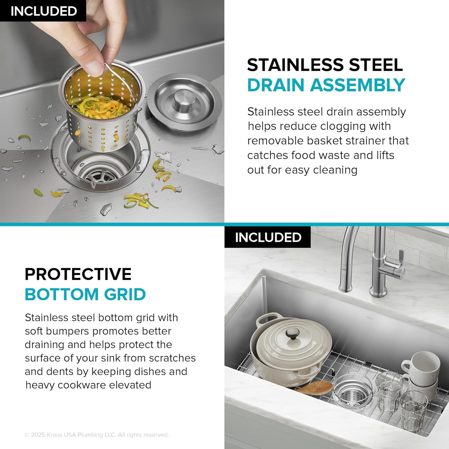 ✨ Stainless Steel Kitchen Sink 🏡 Durable & Modern