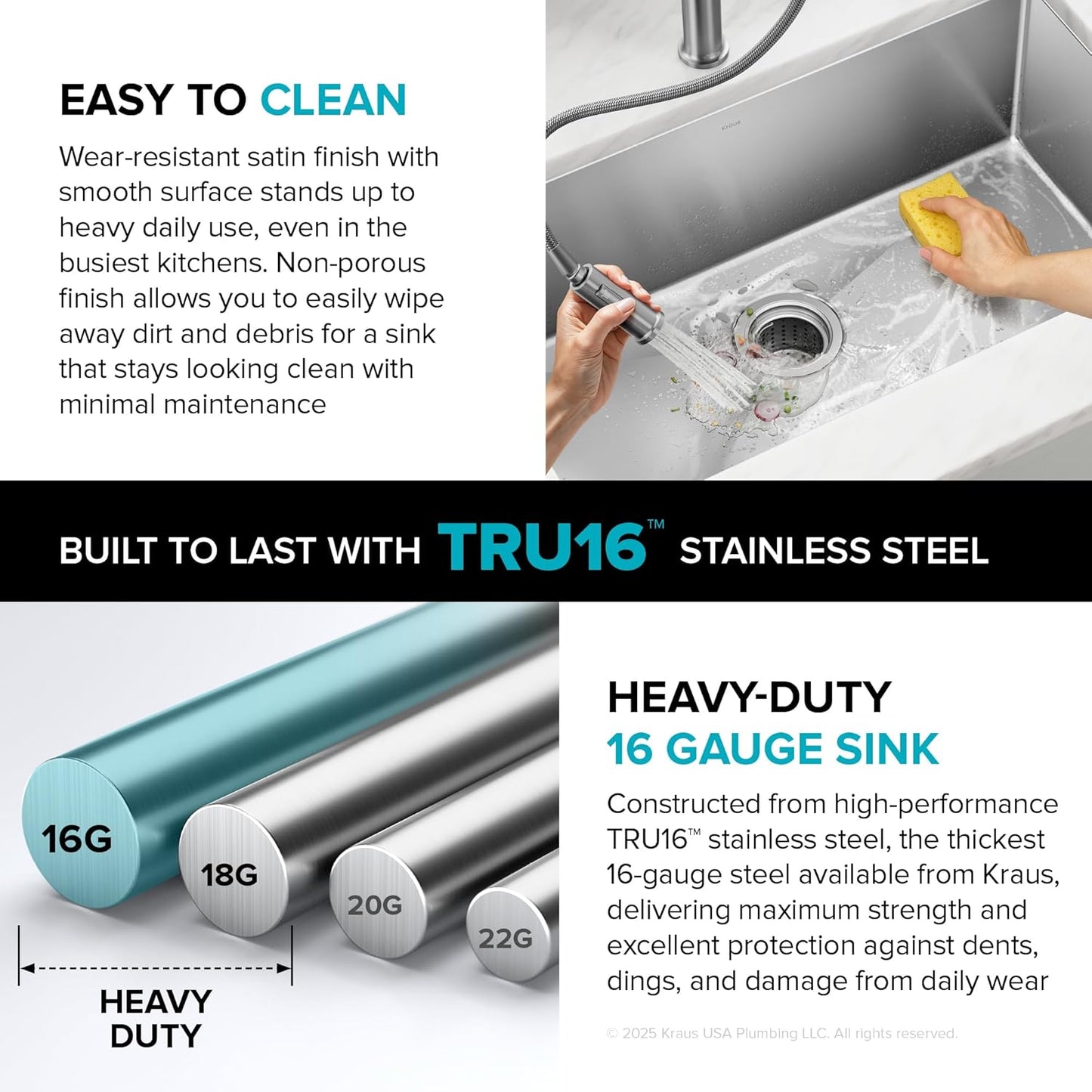 ✨ Stainless Steel Kitchen Sink 🏡 Durable & Modern