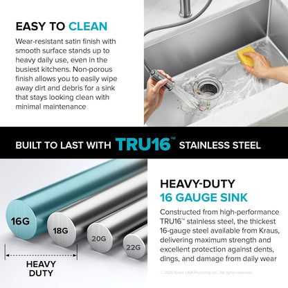 ✨ Stainless Steel Kitchen Sink 🏡 Durable & Modern